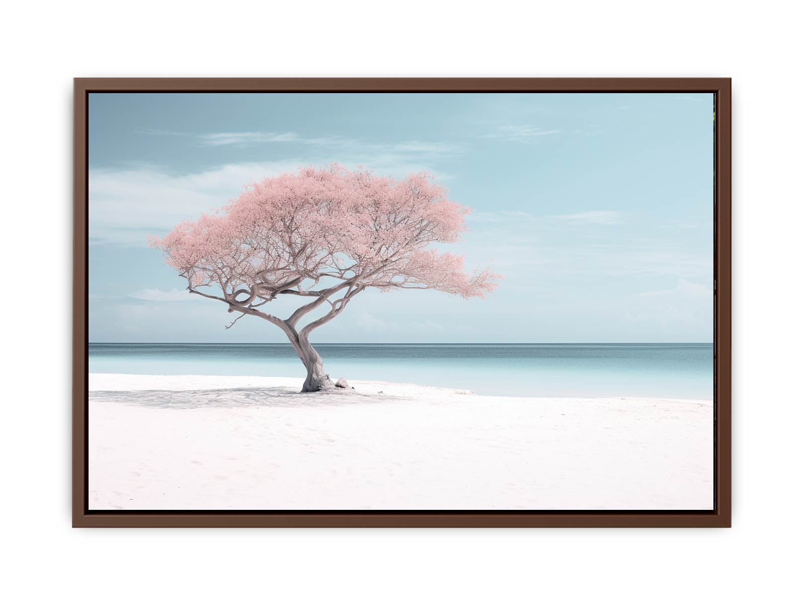Silver Beach Art Canvas Print