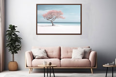 Silver Beach Art Canvas Print