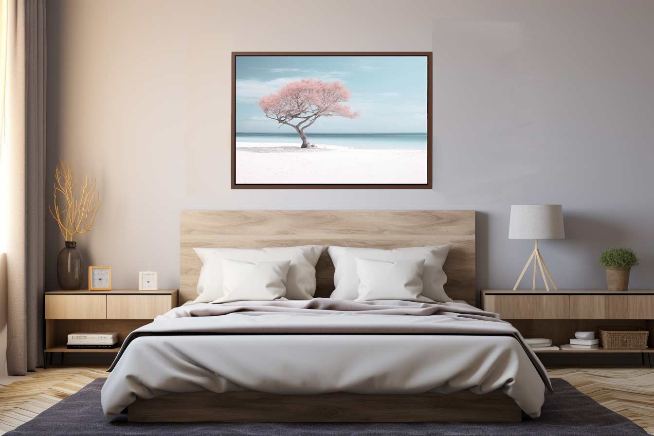Silver Beach Art Canvas Print