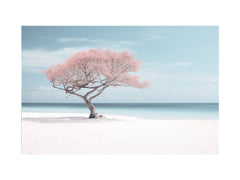 Silver Beach Art Canvas Print