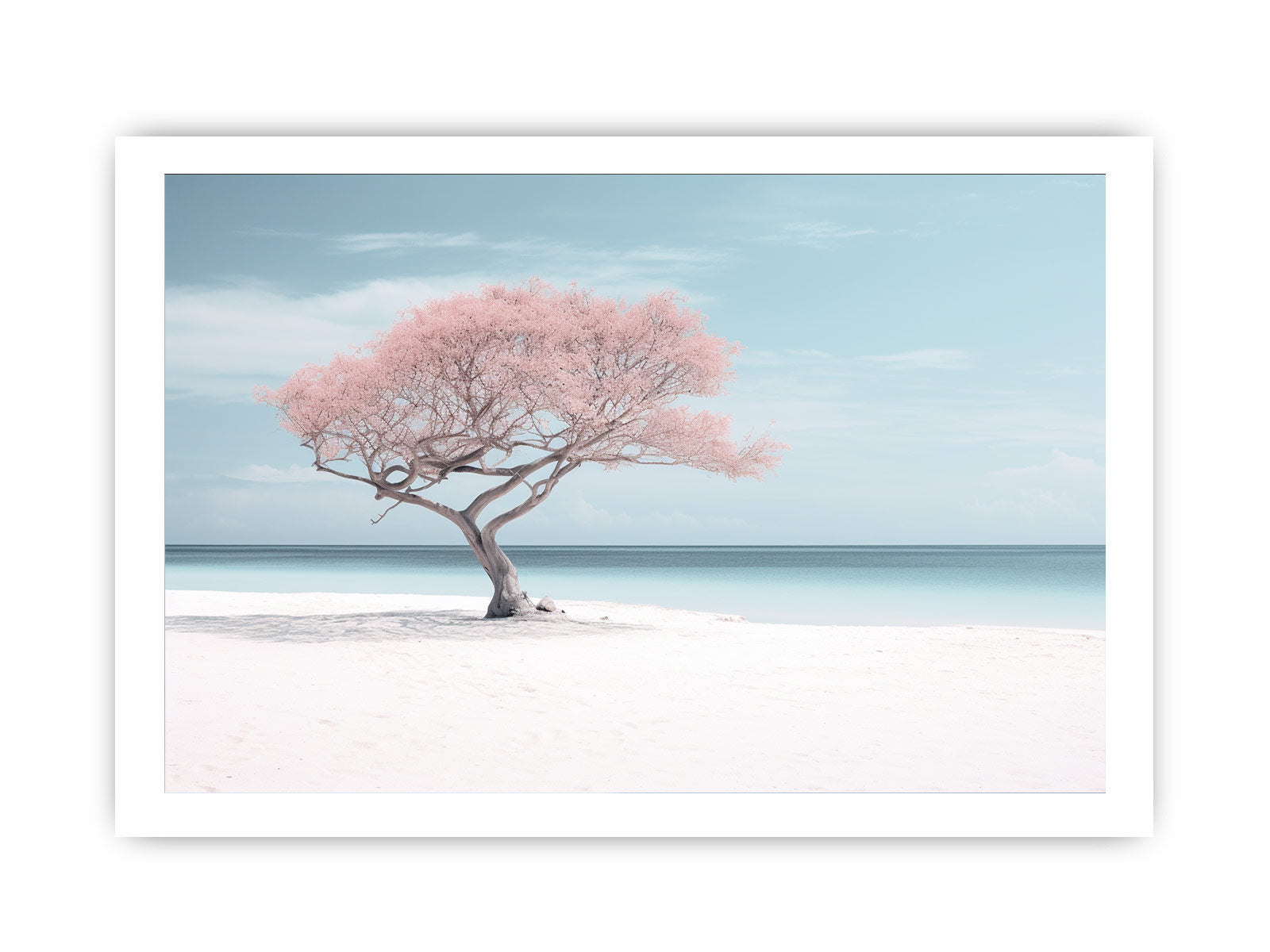 Silver Beach Art Canvas Print