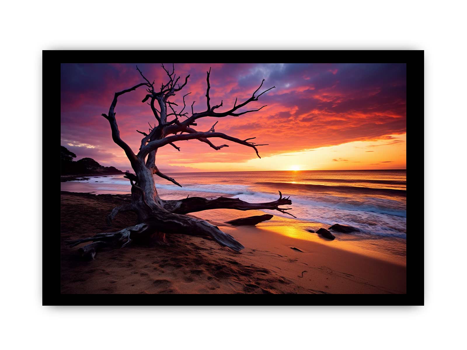 Beach Sunset Canvas Print