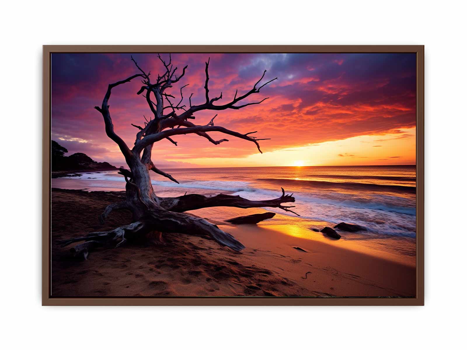 Beach Sunset Canvas Print