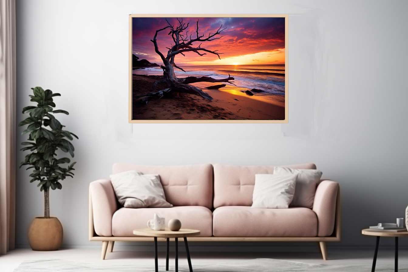 Beach Sunset Canvas Print