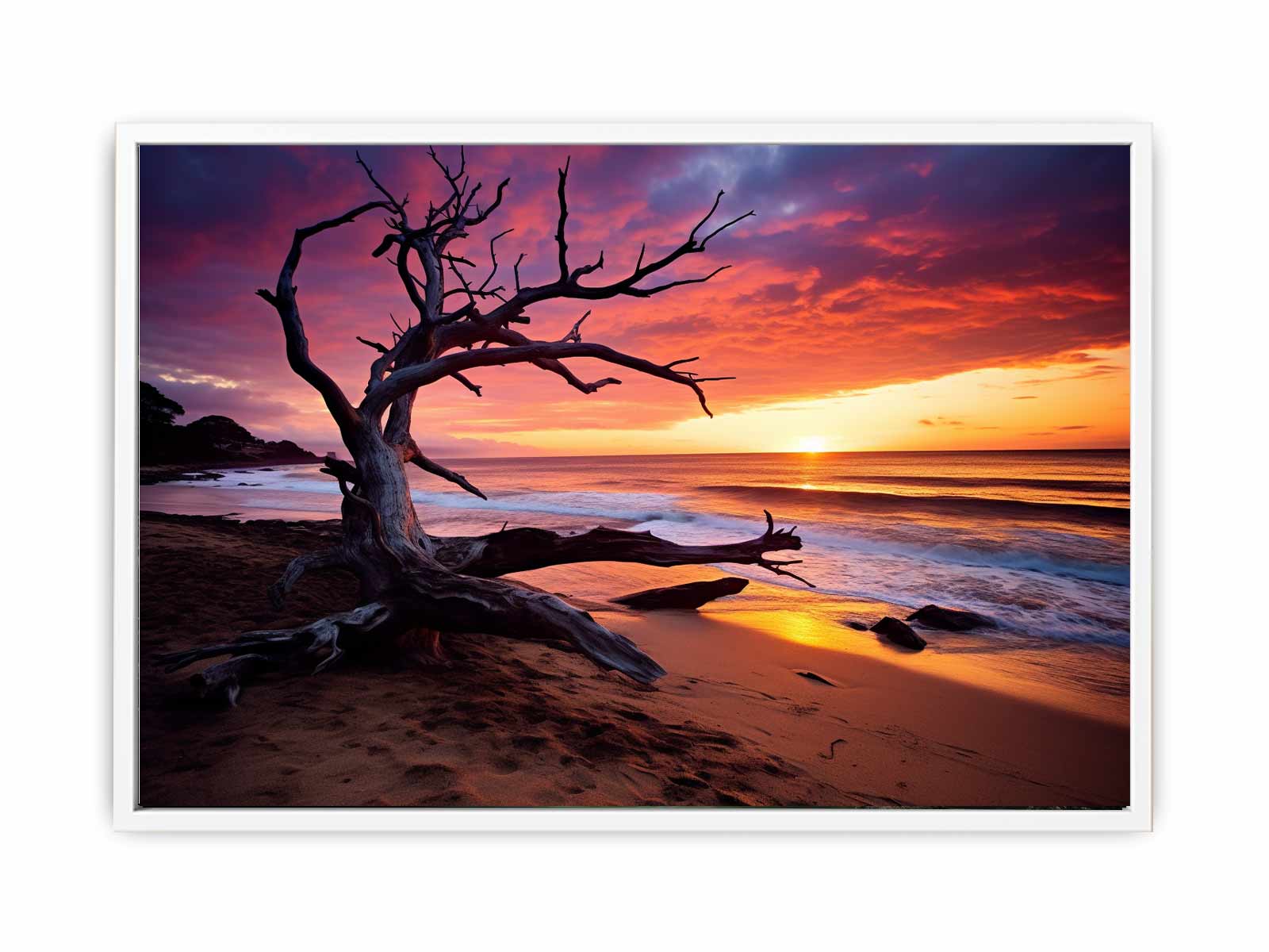 Beach Sunset Canvas Print