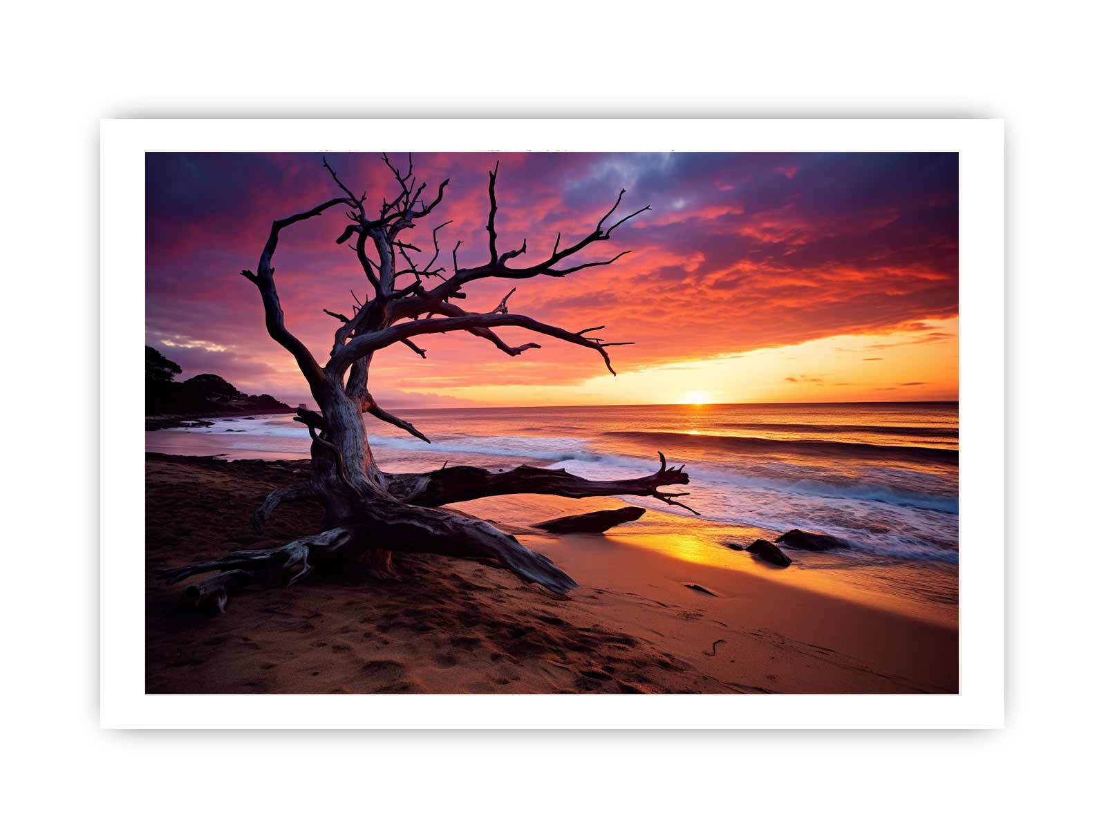 Beach Sunset Canvas Print