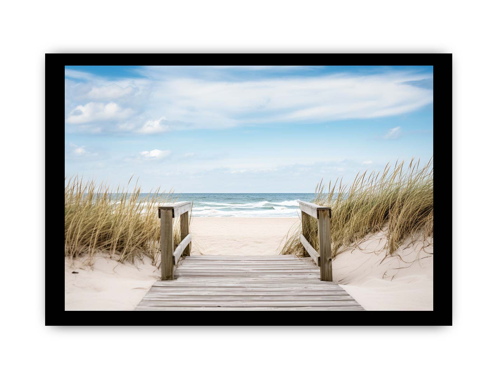 Beach Path Canvas Art Print
