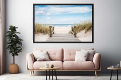 Beach Path Canvas Art Print