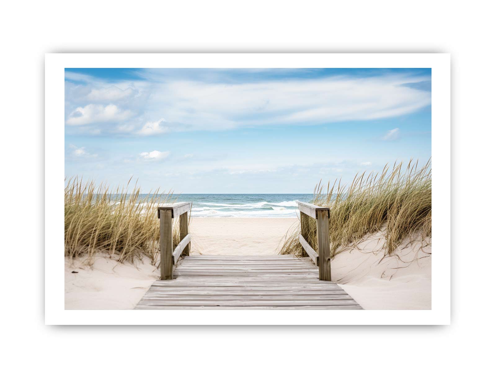 Beach Path Canvas Art Print