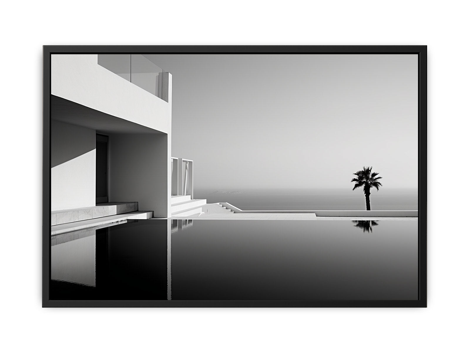 Calm Water Beach House Canvas Print