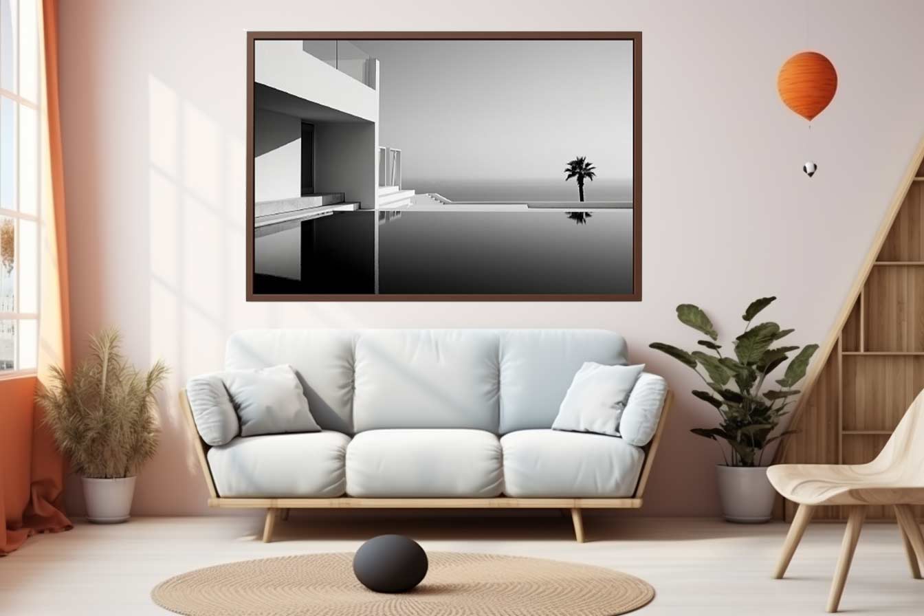 Calm Water Beach House Canvas Print