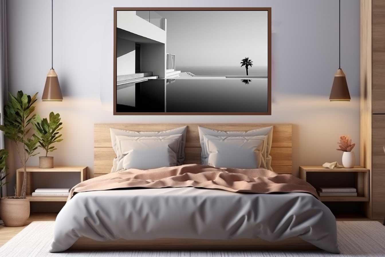 Calm Water Beach House Canvas Print