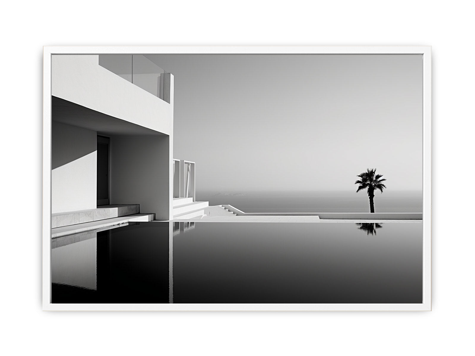 Calm Water Beach House Canvas Print