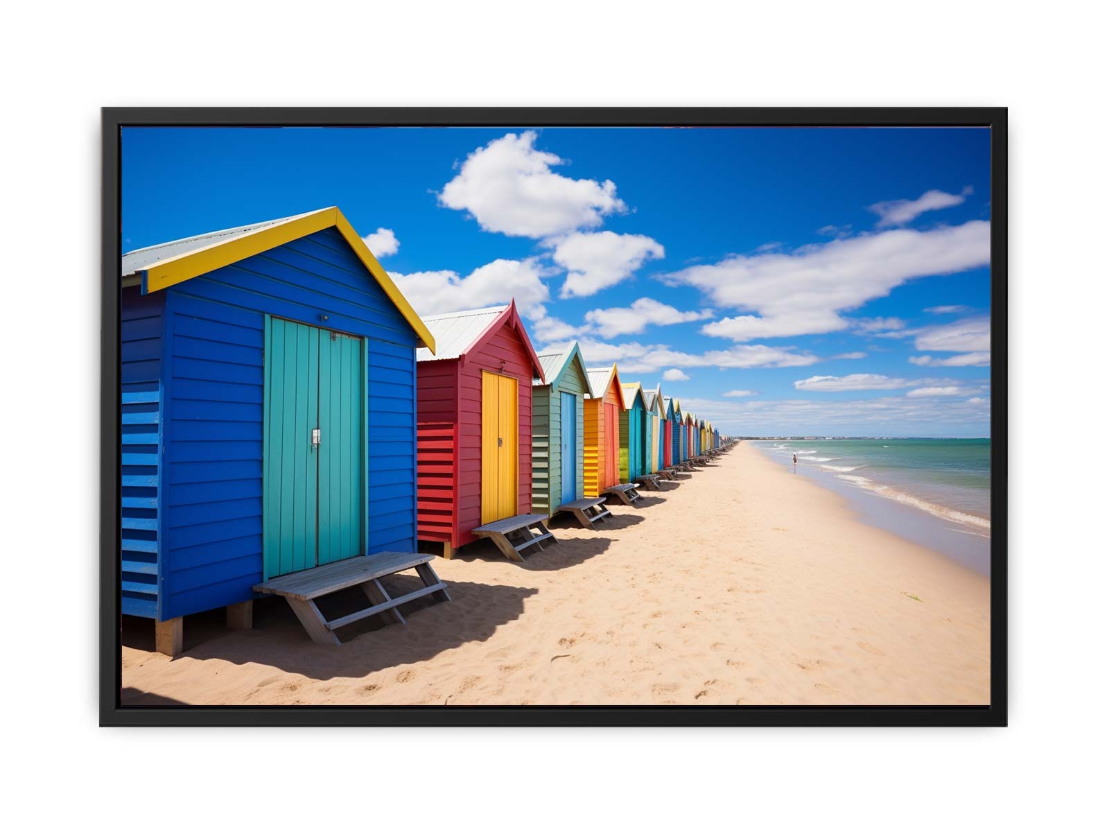 Beach Huts Melbourne Australia Canvas Print
