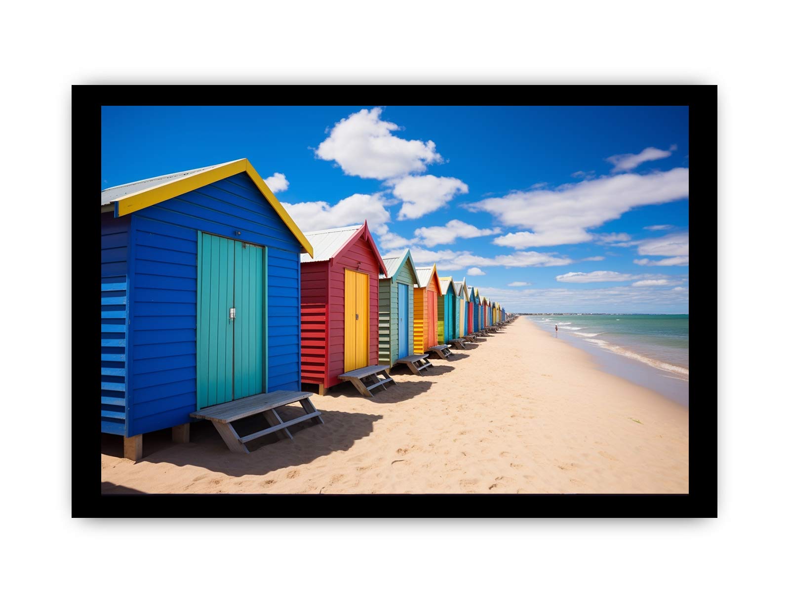 Beach Huts Melbourne Australia Canvas Print