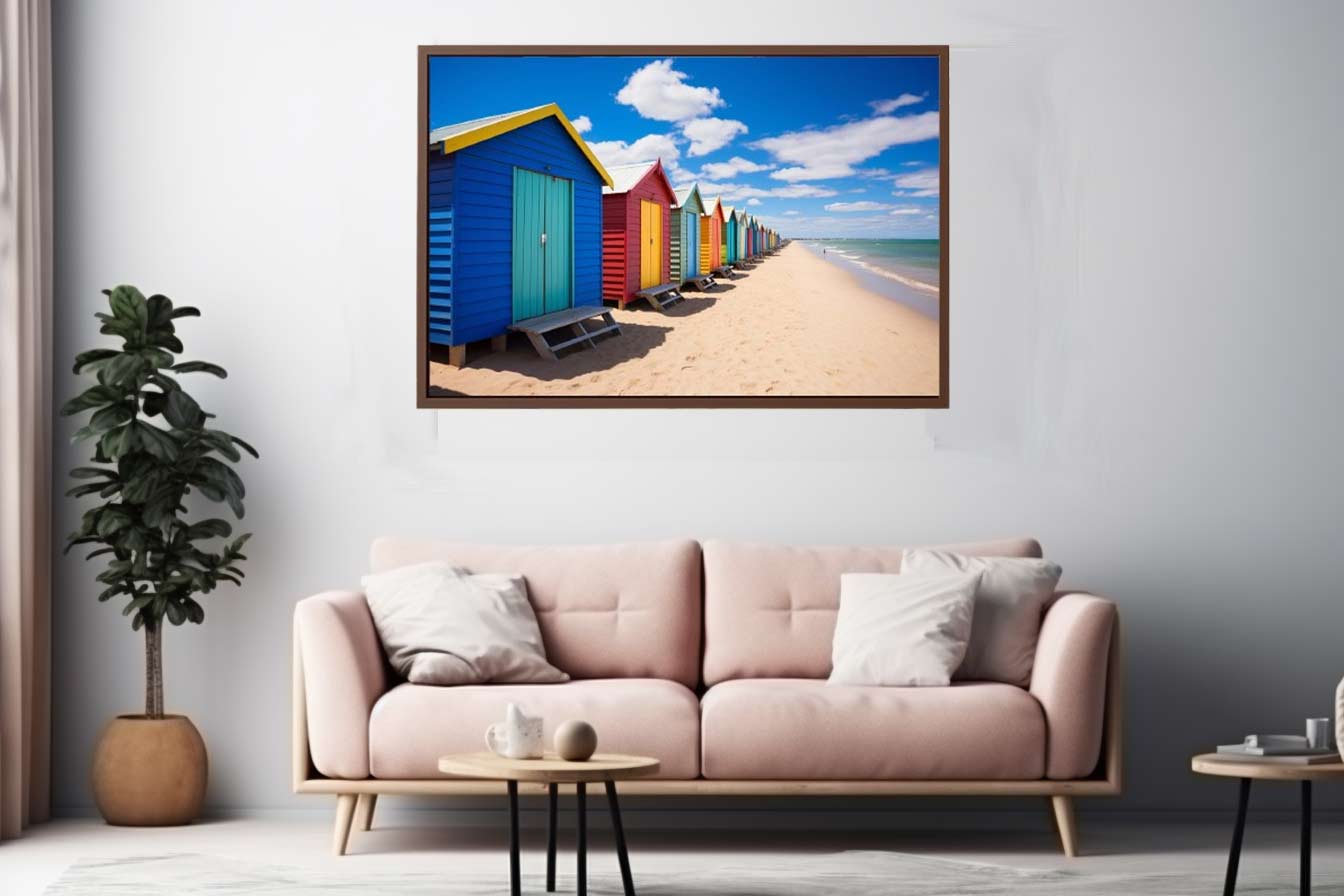 Beach Huts Melbourne Australia Canvas Print