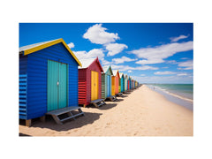 Beach Huts Melbourne Australia Canvas Print