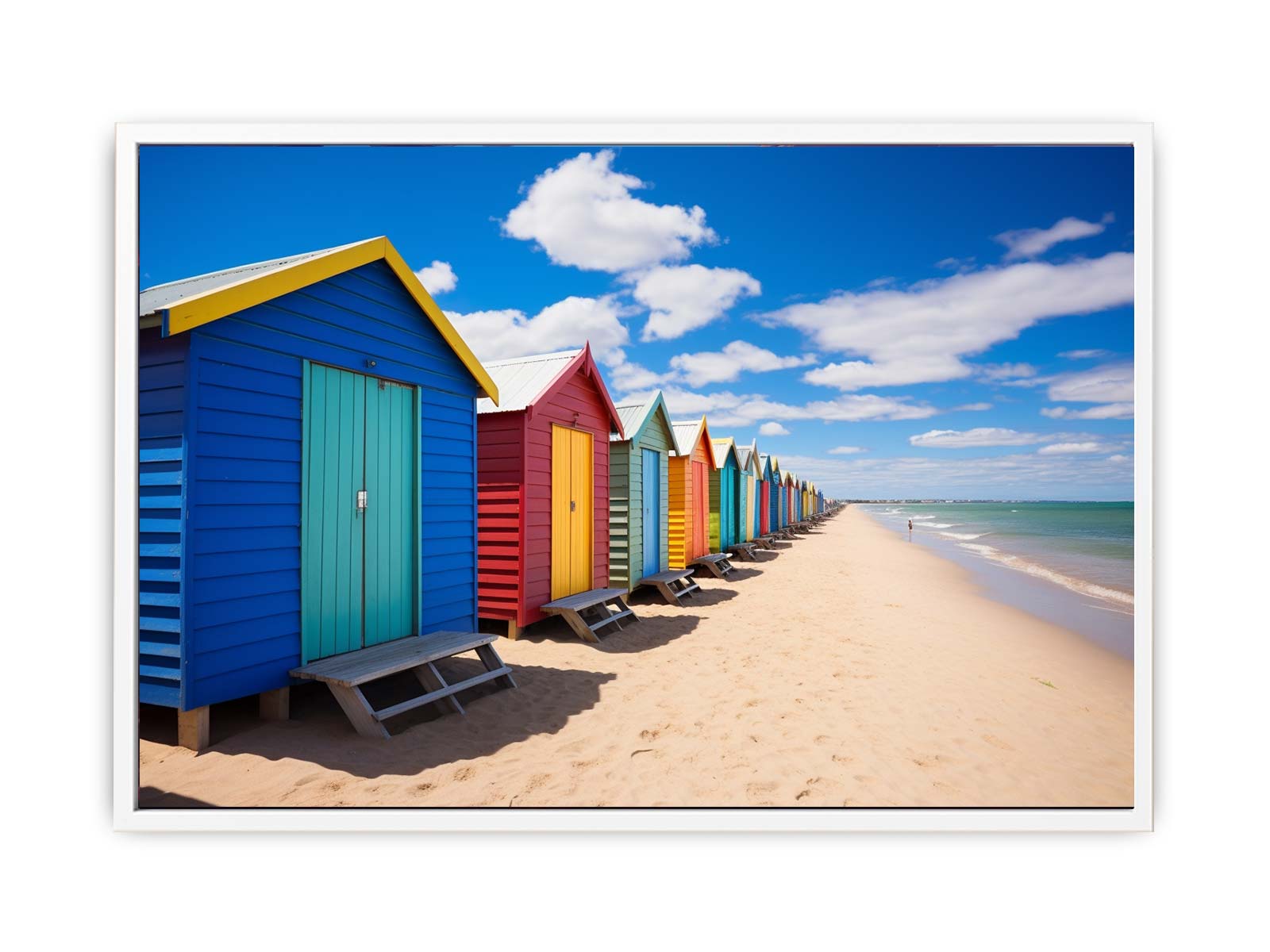 Beach Huts Melbourne Australia Canvas Print