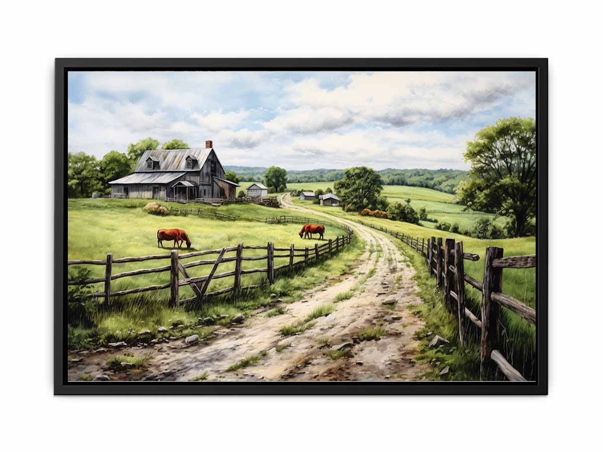 Country Artwork Canvas Print