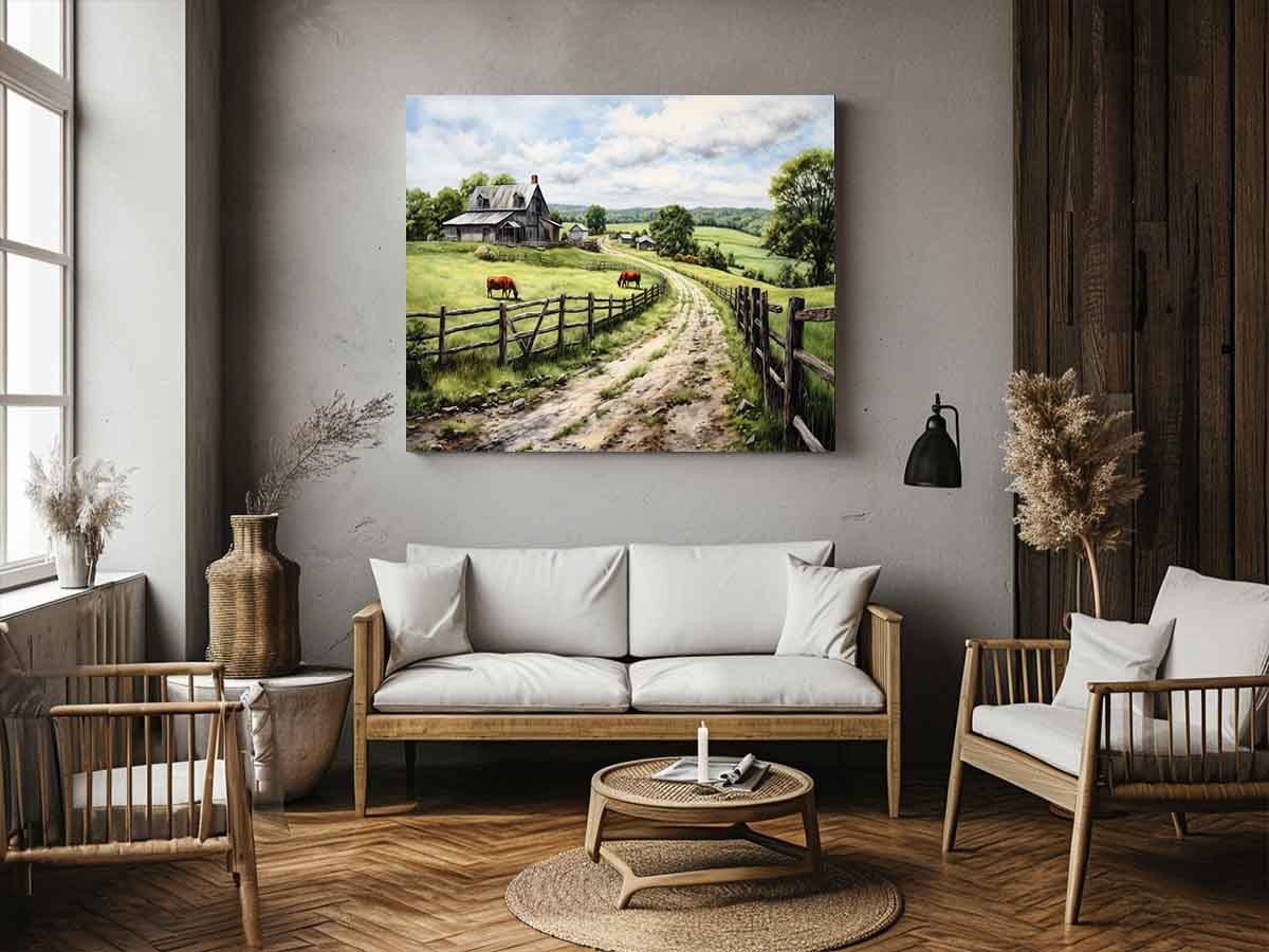 Country Artwork Canvas Print