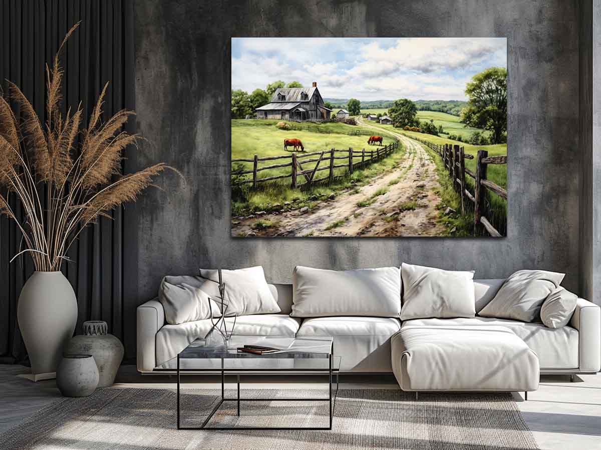 Country Artwork Canvas Print