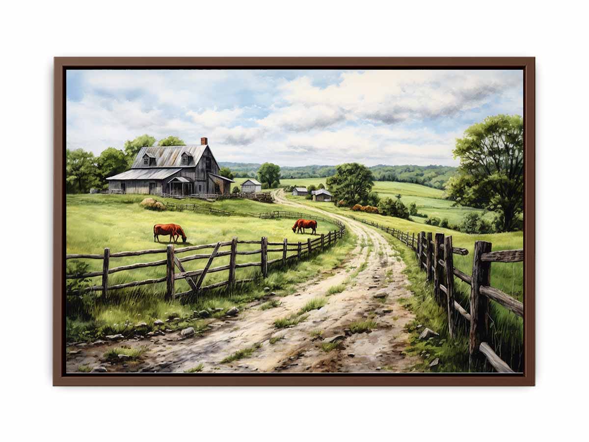 Country Artwork Canvas Print