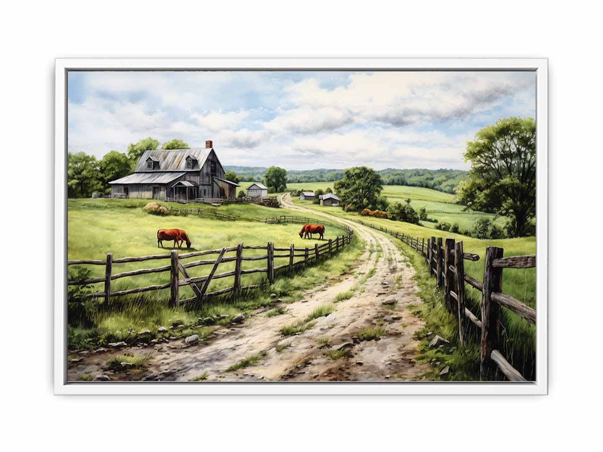 Country Artwork Canvas Print
