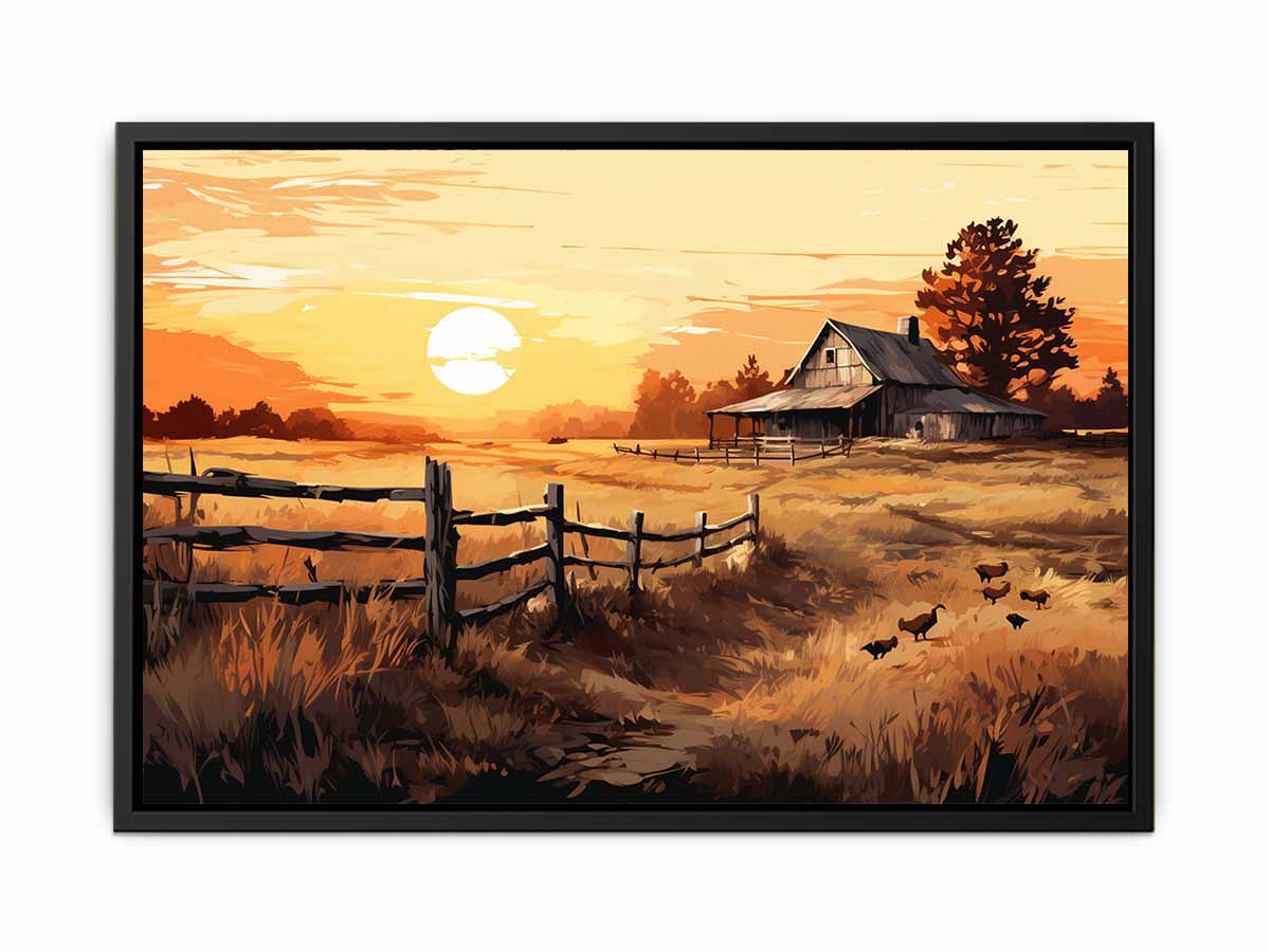 Country Landscape Art Painting