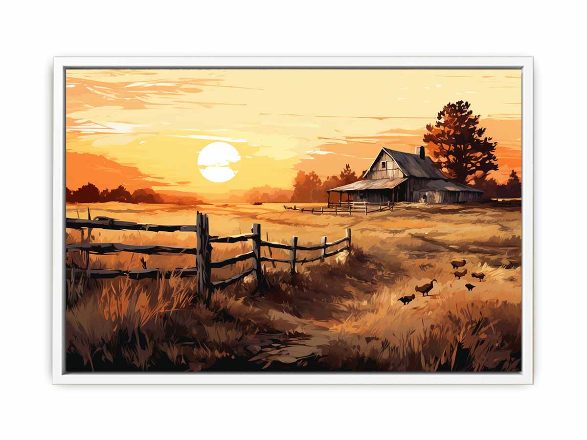 Country Landscape Art Painting