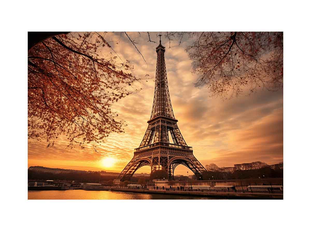 Eiffel Tower Canvas  Painting  Print