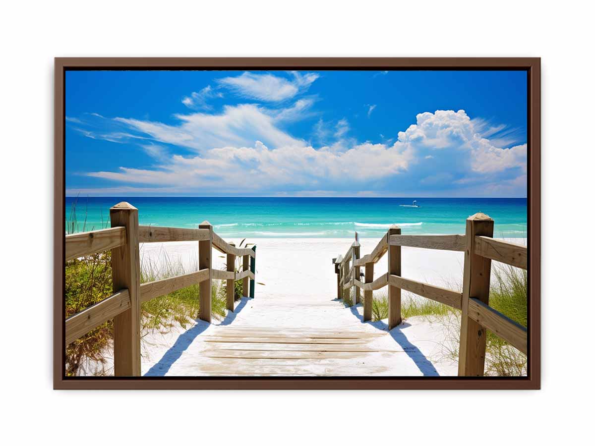 Beach Path Painting Canvas Print