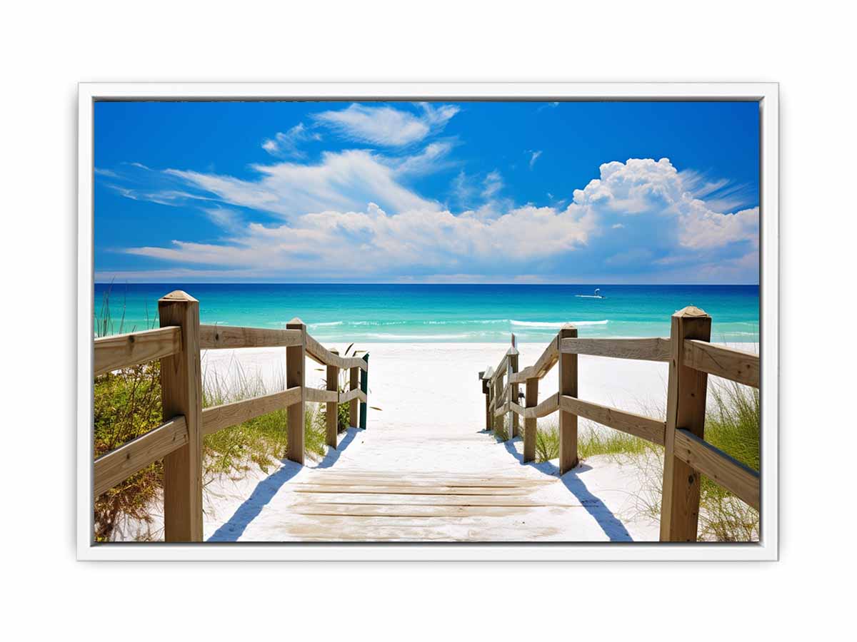 Beach Path Painting Canvas Print