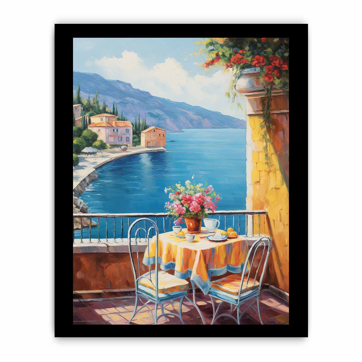 Mediterranean Art Painting  Canvas Print