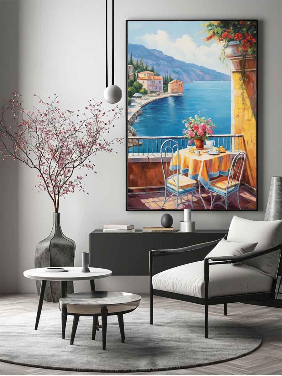 Mediterranean Art Painting  Canvas Print