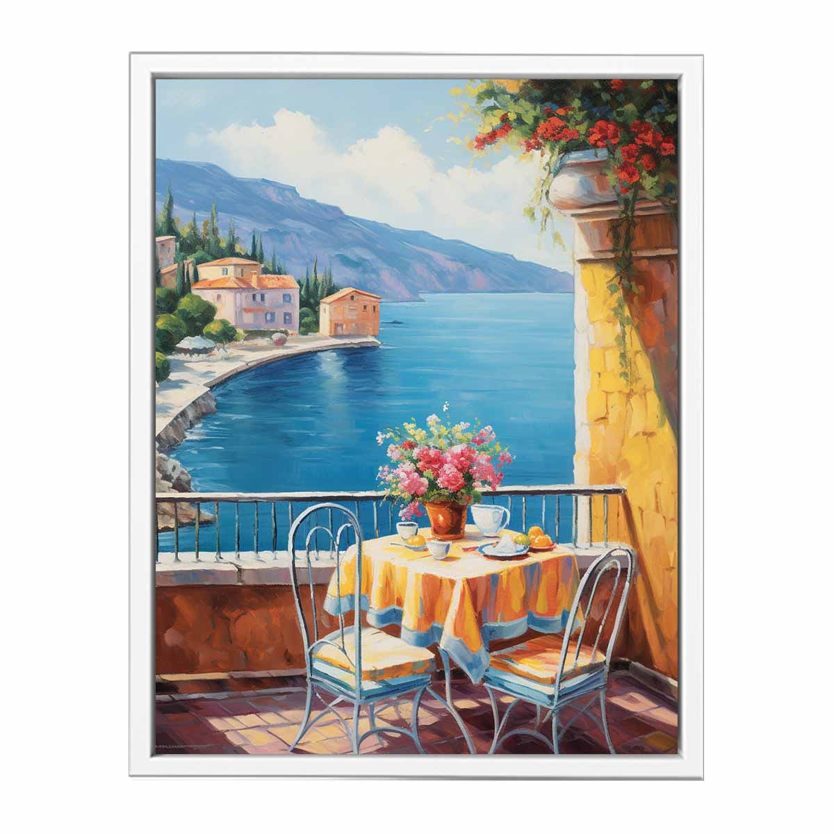 Mediterranean Art Painting  Canvas Print
