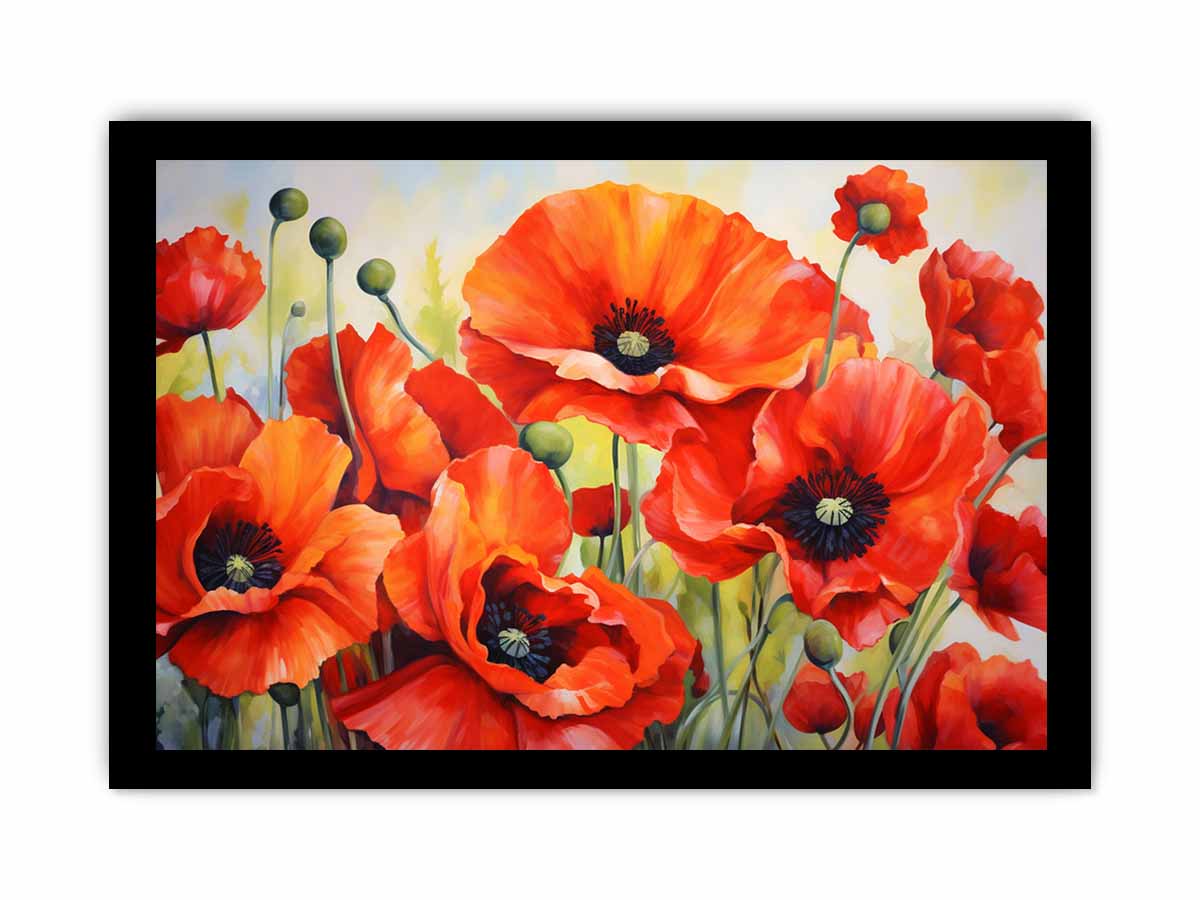 Poppy  Painting Canvas Print