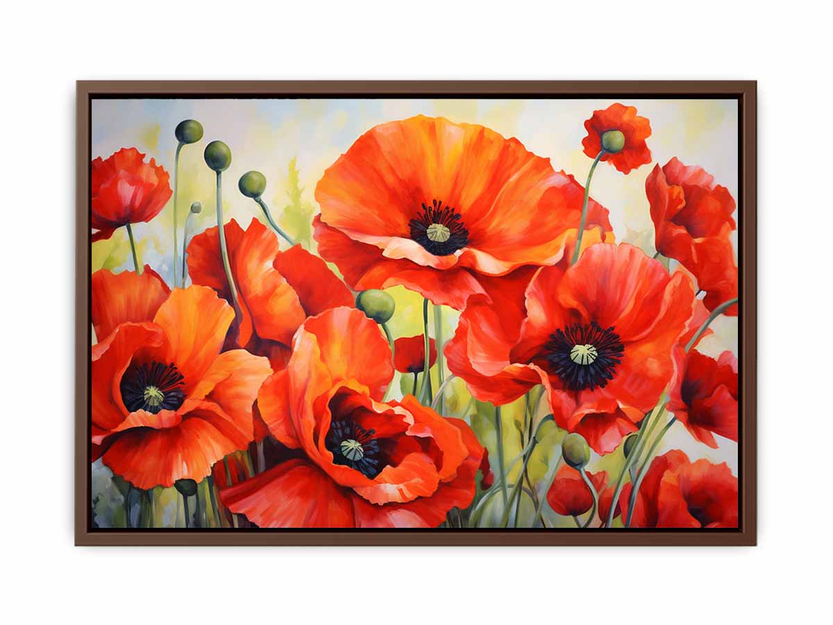 Poppy  Painting Canvas Print