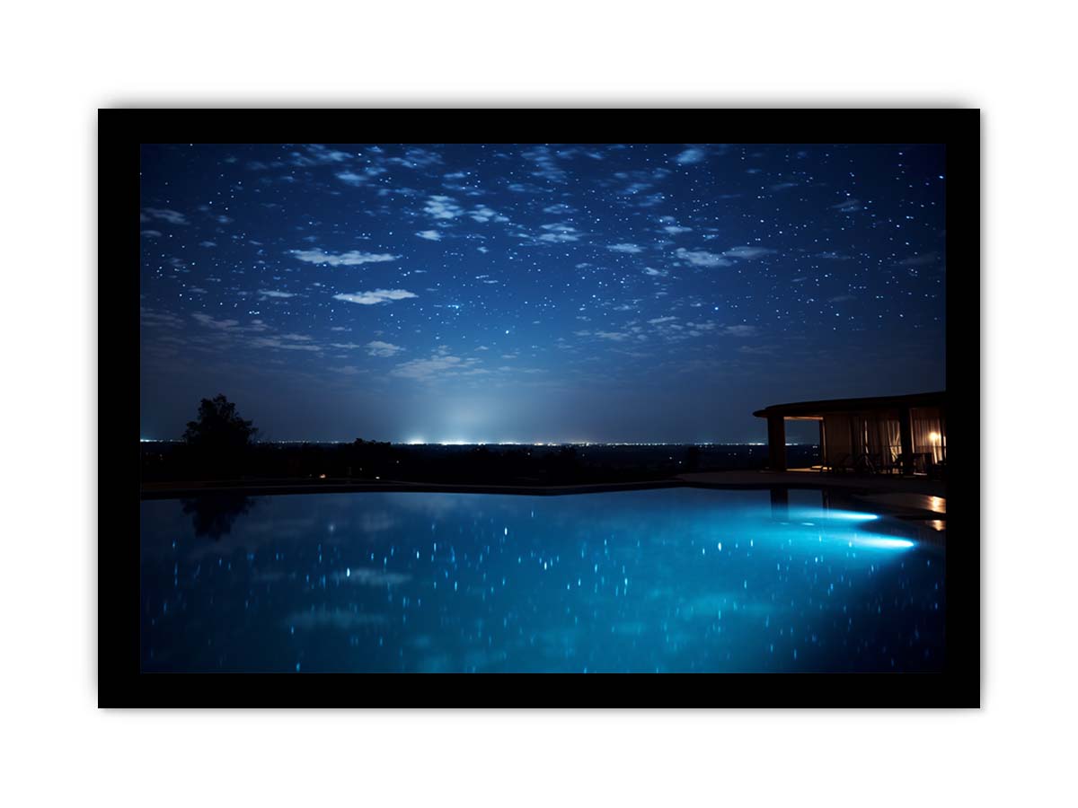 Dream House Galxy stars Artwork Canvas Print
