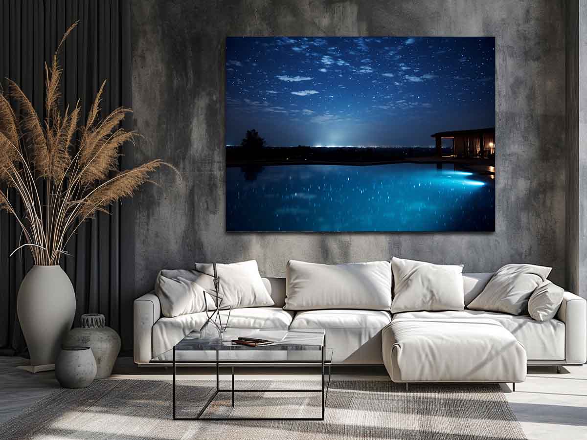 Dream House Galxy stars Artwork Canvas Print