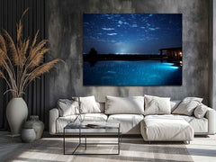 Dream House Galxy stars Artwork Canvas Print