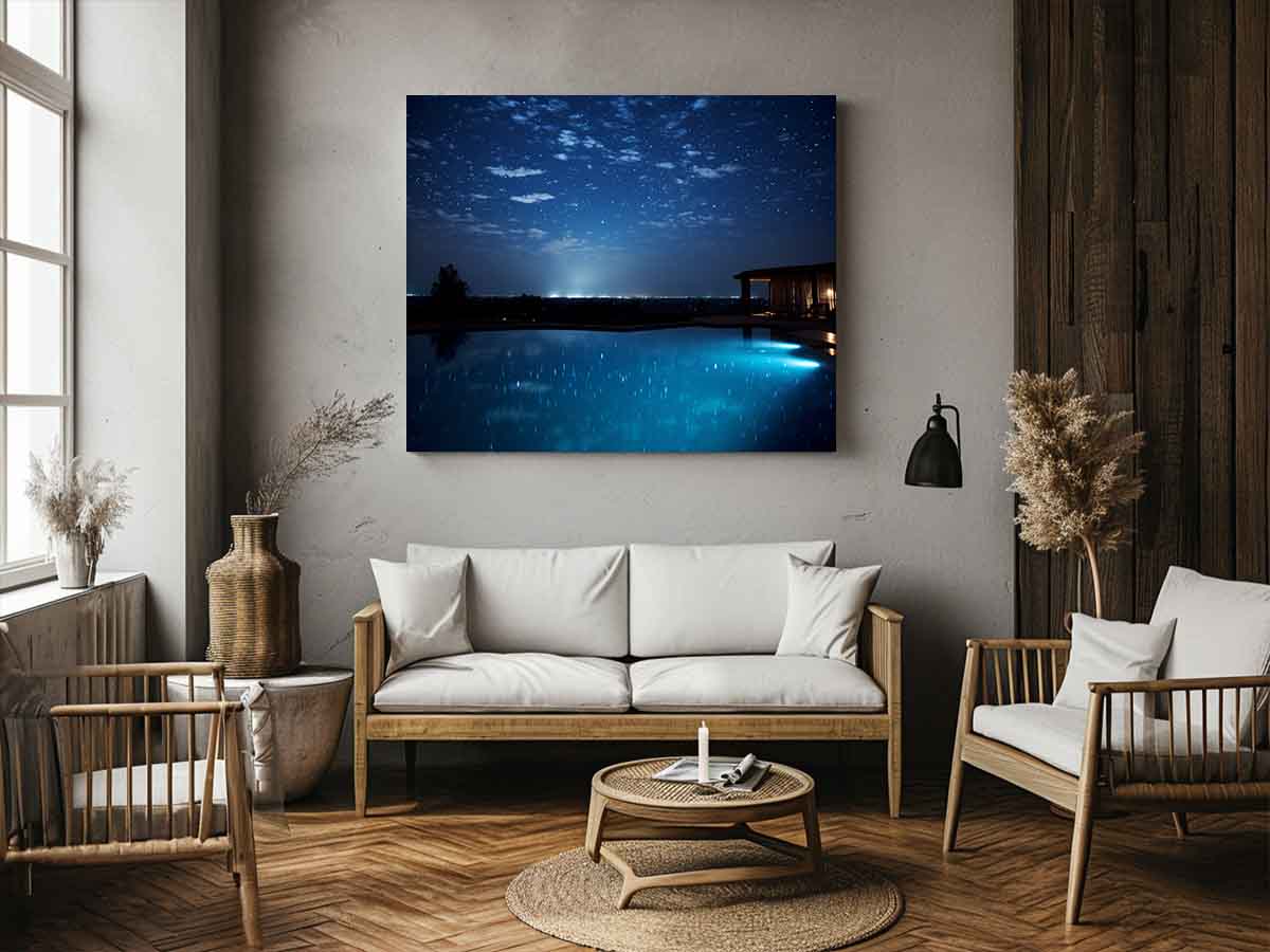 Dream House Galxy stars Artwork Canvas Print