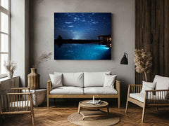 Dream House Galxy stars Artwork Canvas Print