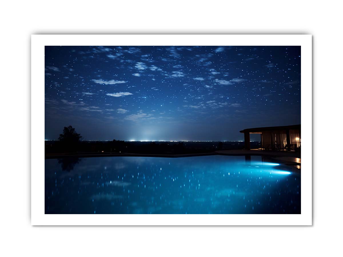 Dream House Galxy stars Artwork Canvas Print