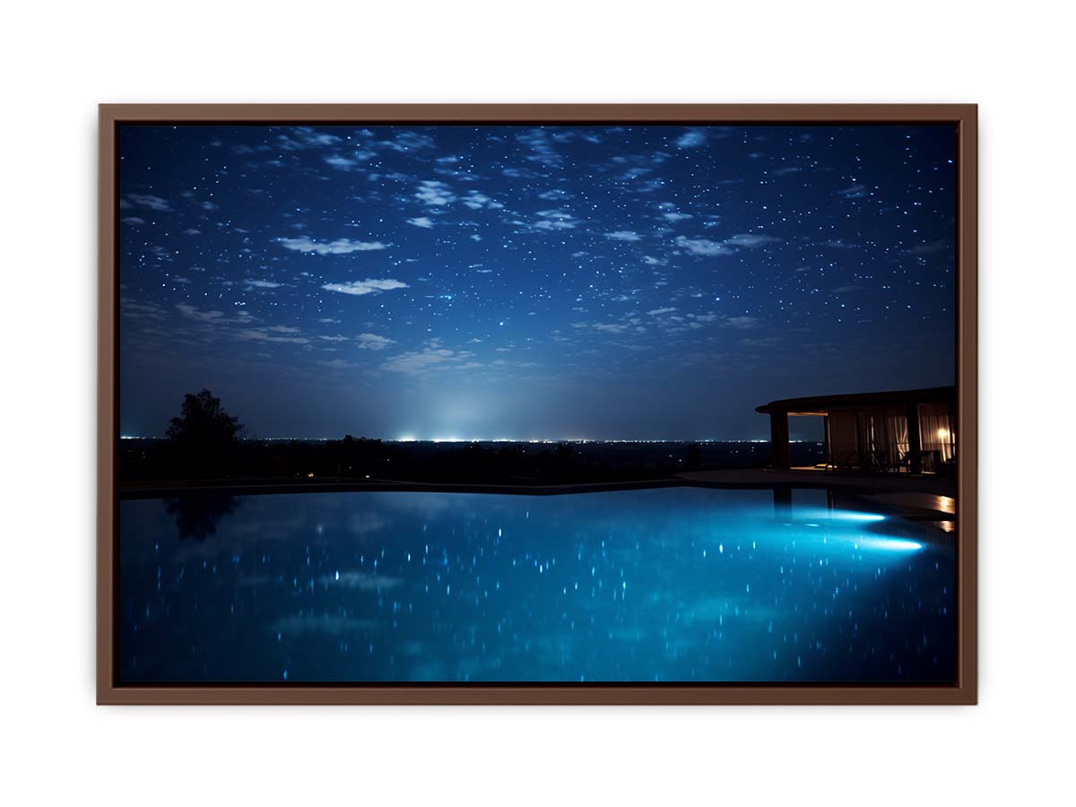 Dream House Galxy stars Artwork Canvas Print