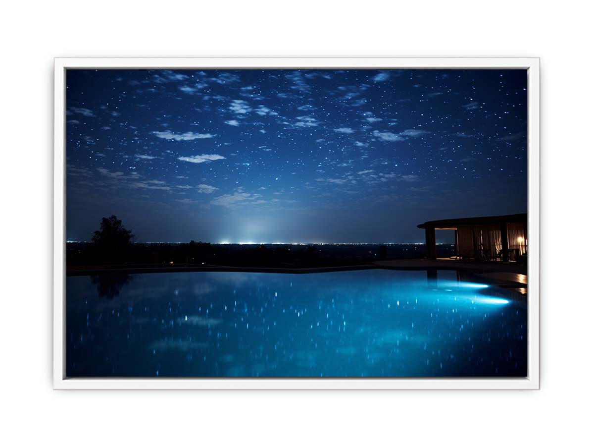 Dream House Galxy stars Artwork Canvas Print