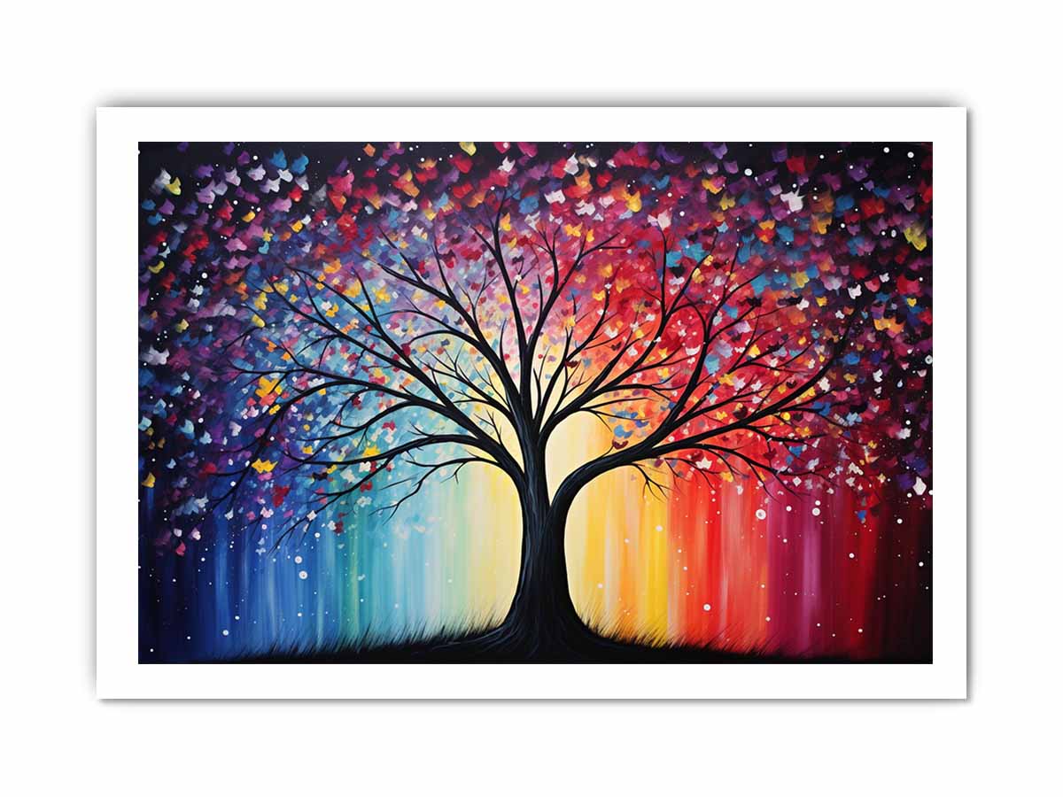 Sparkling Tree  Canvas Print Painting