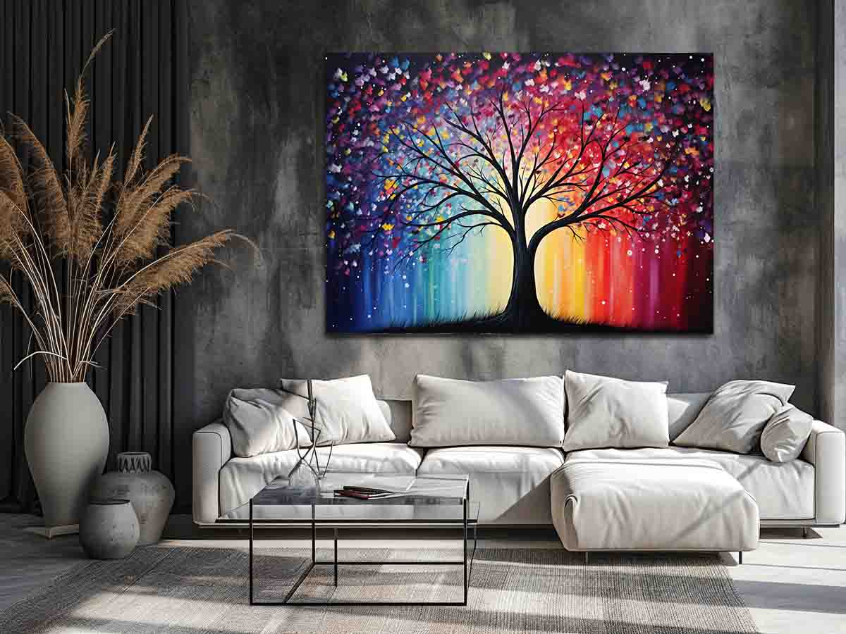 Sparkling Tree  Canvas Print Painting