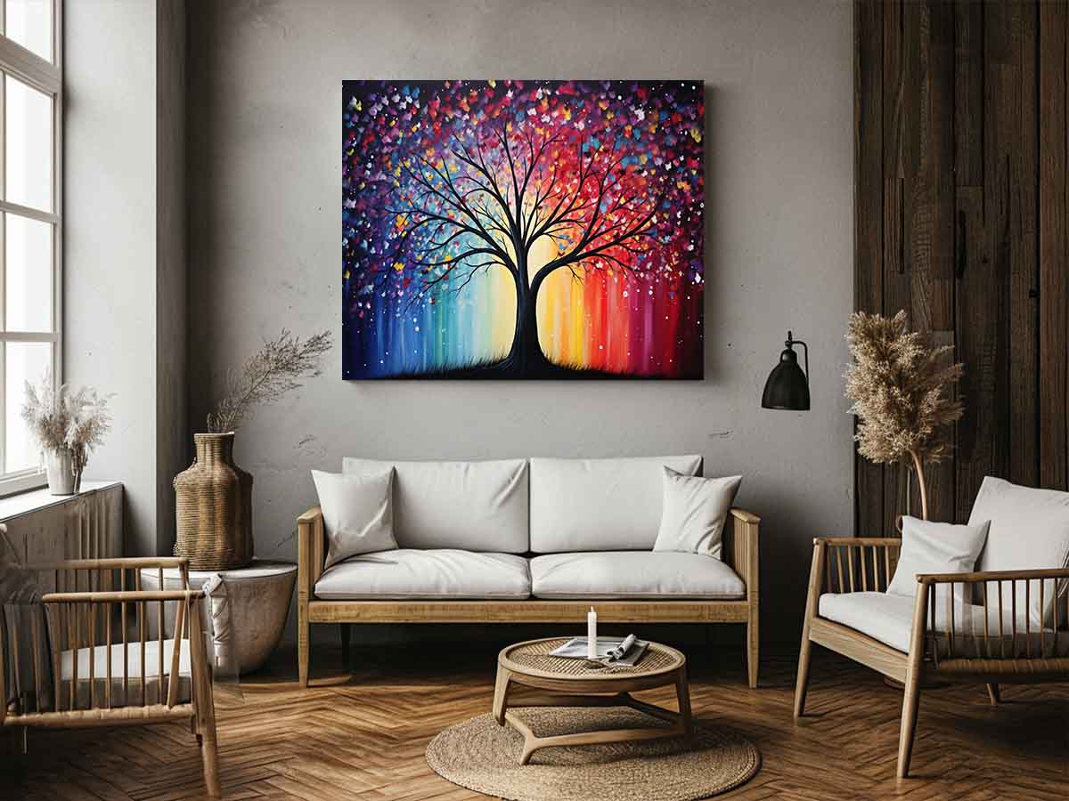 Sparkling Tree  Canvas Print Painting