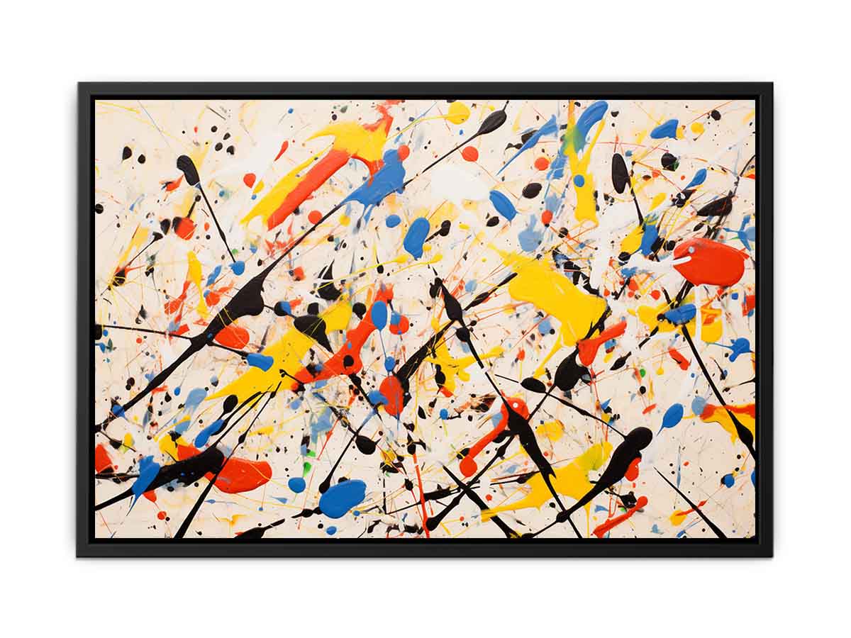 Jackson Pollock Inspired Drop painting  Canvas Print