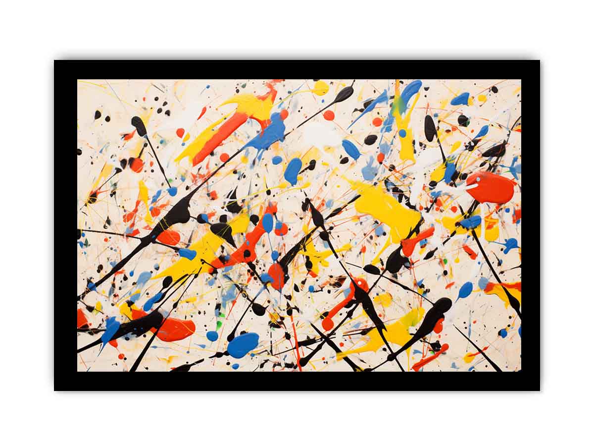 Jackson Pollock Inspired Drop painting  Canvas Print